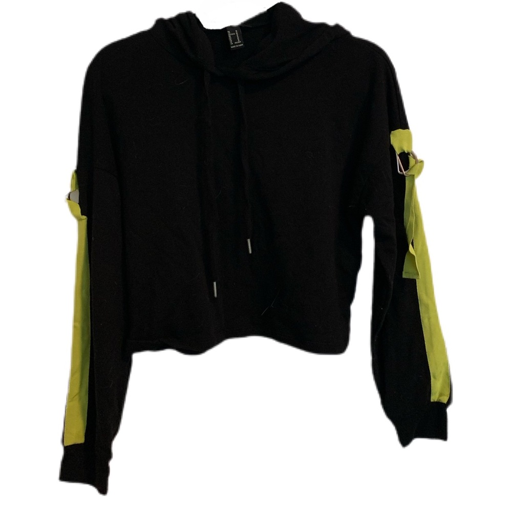 industrial cropped hoodie